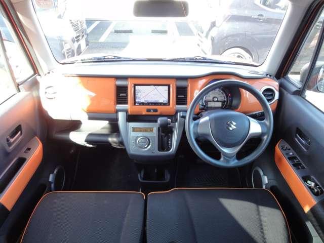 ハスラー ６６０　Ｇ　三菱製ナビ（ＮＲ－ＭＺ３３）／バックカメラ／衝突被　セキュリティー　スマキー　１セグＴＶ　キーレスエントリーシステム　パワーウィンドウ　ナビ・ＴＶ　Ｗエアバック　パワーステアリング　エアコン　エアＢ　ＡＢＳ　メモリナビ　衝突軽減ブレーキ付き　Ｂモニタ（4枚目）