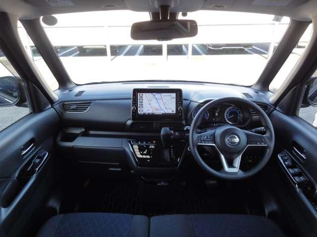 ルークス ６６０　ハイウェイスターＸ　純正ナビ（ＭＭ３２０Ｄ－Ｌ）　アイスト　衝突被害軽減ブレ－キ　マルチビューカメラ　車線逸脱警報装置　ＥＴＣ　ＬＥＤ　スマートキー　パワーウィンドウ　ワンオーナー　カーテンエアバック　ナビＴＶ　バックカメラ　記録簿　パワステ　ＡＢＳ（4枚目）