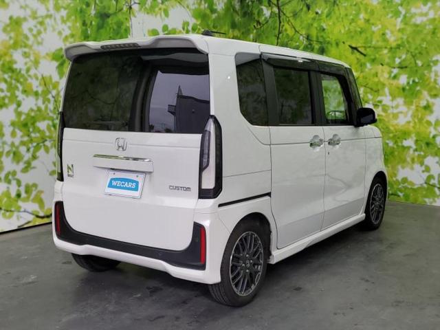 N-BOXカスタム ターボ 新品タイヤ/保証書/ディスプレイオーディオ8インチ/ホンダセンシング/両側電動スライドドア/シートヒーター 前席/車線逸脱防止支援システム/シート ハーフレザー ターボ 衝突被害軽減システム 禁煙車(3枚目)