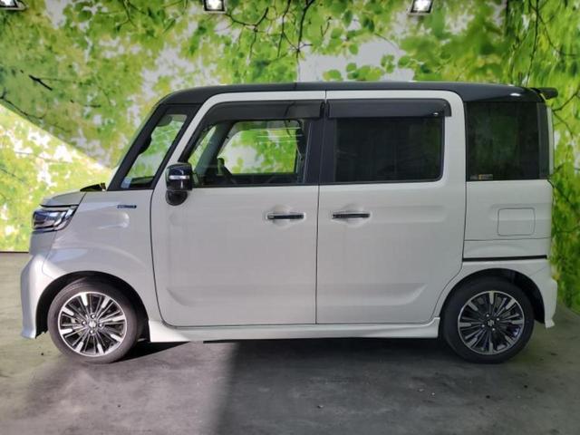 スペーシアカスタム ハイブリッドＸＳターボ　新品タイヤ／保証書／純正　８インチ　ＳＤナビ／デュアルカメラブレーキサポート（スズキ）／両側電動スライドドア／シートヒーター　運転席／全方位モニター用カメラ／車線逸脱防止支援システム　ターボ　禁煙車（2枚目）