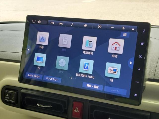 ムーヴキャンバス ストライプスＧターボ　保証書／純正　１０インチ　ナビ／スマートアシスト（トヨタ・ダイハツ）／両側電動スライドドア／シートヒーター　前席／パノラマモニター／車線逸脱防止支援システム　衝突被害軽減システム　全周囲カメラ　禁煙車（9枚目）