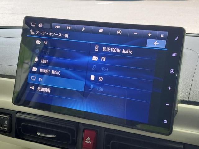 ムーヴキャンバス ストライプスＧターボ　保証書／純正　１０インチ　ナビ／スマートアシスト（トヨタ・ダイハツ）／両側電動スライドドア／シートヒーター　前席／パノラマモニター／車線逸脱防止支援システム　衝突被害軽減システム　全周囲カメラ　禁煙車（11枚目）