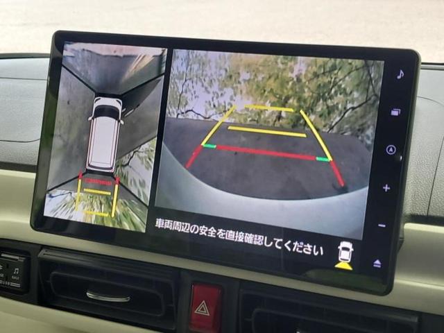 ムーヴキャンバス ストライプスＧターボ　保証書／純正　１０インチ　ナビ／スマートアシスト（トヨタ・ダイハツ）／両側電動スライドドア／シートヒーター　前席／パノラマモニター／車線逸脱防止支援システム　衝突被害軽減システム　全周囲カメラ　禁煙車（13枚目）