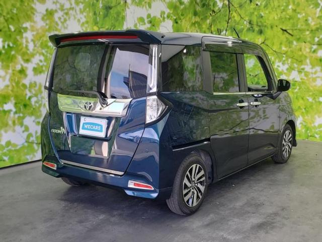 ルーミー カスタムＧ　保証書／純正　９インチ　ＳＤナビ／スマートアシスト（トヨタ・ダイハツ）／両側電動スライドドア／シートヒーター　前席／パノラミックビューモニター／車線逸脱防止支援システム　衝突被害軽減システム　禁煙車（3枚目）