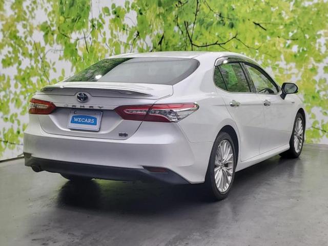 カムリ Ｇレザーパッケージ　新品タイヤ／保証書／ディスプレイオーディオ＋ナビ８インチ／トヨタセーフティセンス／シートヒーター　前席／車線逸脱防止支援システム／シート　合皮／ドライブレコーダー　社外　衝突被害軽減システム　禁煙車（3枚目）