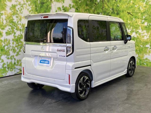 スペーシアカスタム ハイブリッドＸＳターボ　保証書／純正　９インチ　ＳＤナビ／デュアルカメラブレーキサポート（スズキ）／両側電動スライドドア／シートヒーター／全方位モニター用カメラ／車線逸脱防止支援システム／シート　ハーフレザー　全周囲カメラ（3枚目）