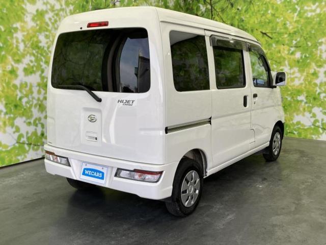 ハイゼットカーゴ クルーズＳＡ３　新品タイヤ／保証書／衝突安全装置／車線逸脱防止支援システム／ＥＢＤ付ＡＢＳ／横滑り防止装置／アイドリングストップ／エアバッグ　運転席／エアバッグ　助手席／パワーウインドウ／キーレスエントリー（3枚目）