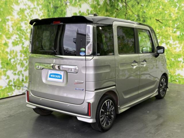 スペーシアカスタム ハイブリッドＸＳターボ　保証書／純正　８インチ　ＳＤナビ／デュアルカメラブレーキサポート（スズキ）／両側電動スライドドア／シートヒーター　運転席／車線逸脱防止支援システム／シート　ハーフレザー　ターボ　ＬＥＤヘッドランプ（3枚目）