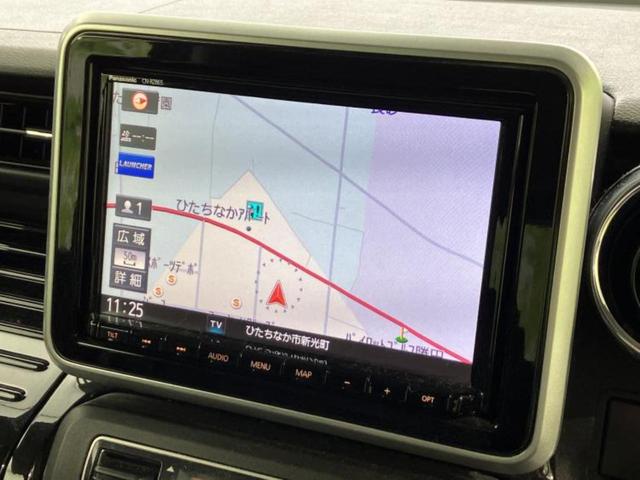 スペーシアカスタム ハイブリッドＸＳターボ　保証書／純正　８インチ　ＳＤナビ／デュアルカメラブレーキサポート（スズキ）／両側電動スライドドア／シートヒーター　運転席／車線逸脱防止支援システム／シート　ハーフレザー　ターボ　ＬＥＤヘッドランプ（10枚目）