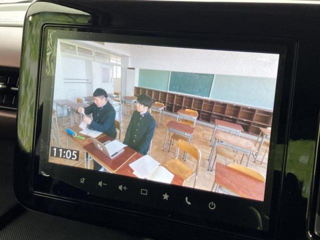 スペーシアカスタム ハイブリッドＸＳターボ　保証書／純正　９インチ　メモリーナビ／セーフティサポート（スズキ）／両側電動スライドドア／シートヒーター　前席／全方位モニター／車線逸脱防止支援システム／シート　ハーフレザー／登録済未使用車　ターボ（12枚目）