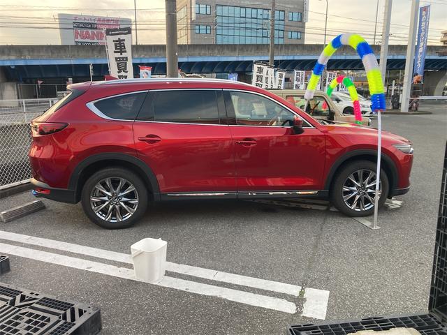 CX-8 XD Lパッケージ ワンオーナー サンルーフ 革シート キーレス フルセグ ナビ&TV 19アルミホイール 乗車定員7人 ディーゼル エアバッグ オートマ フル装備 ETC バックカメラ スマートキー(4枚目)