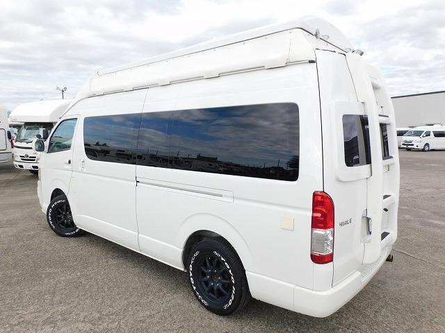キャンピングカー S&H製 オリジナルキャンパー 2700ccガソリン ポップアップルーフ 窓埋め 9名乗車4名就寝 リアラダー シンク アウターシャワー ツインサブBT 1500Wインバーター(18枚目)