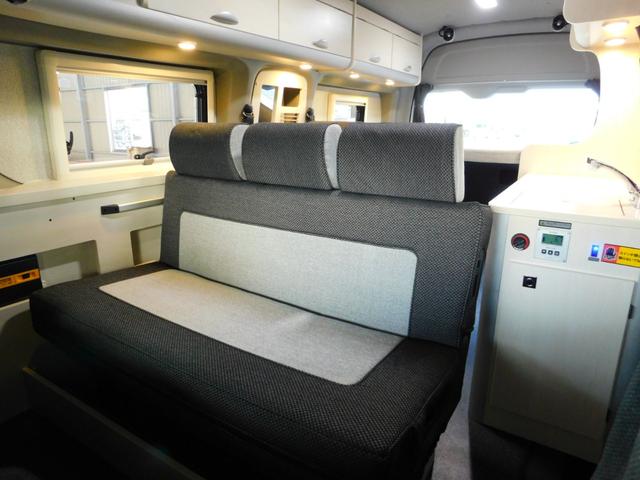 キャンピングカー ナッツRV リーク 2700cc 7名乗車5名就寝 8ナンバーキャンピング登録 シンク 冷蔵庫 FFヒーター 19型テレビ サブバッテリー 外部電源・充電器 400Wインバーター(36枚目)