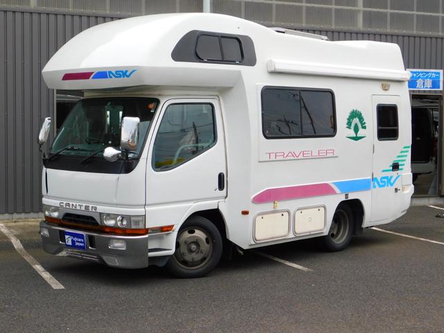 　キャンピングカー　キャンピングカー広島　トラベラーアスク　４６００ｃｃディーゼル　不適合車　リアＷタイヤ　７名乗車５名就寝　ＦＦヒーター　トイレ　冷蔵庫　コンロ　サイドオーニング　ソーラーパネル２枚(21枚目)