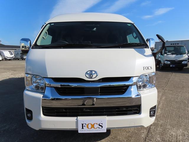 ハイエースバン キャンピングカー フジカーズジャパン FOCS シエスタ 8名乗車3名就寝 シンク 冷蔵庫 フリップダウンモニター サブバッテリー 走行充電 外部充電 FFヒーター メモリーナビ フルセグ(24枚目)