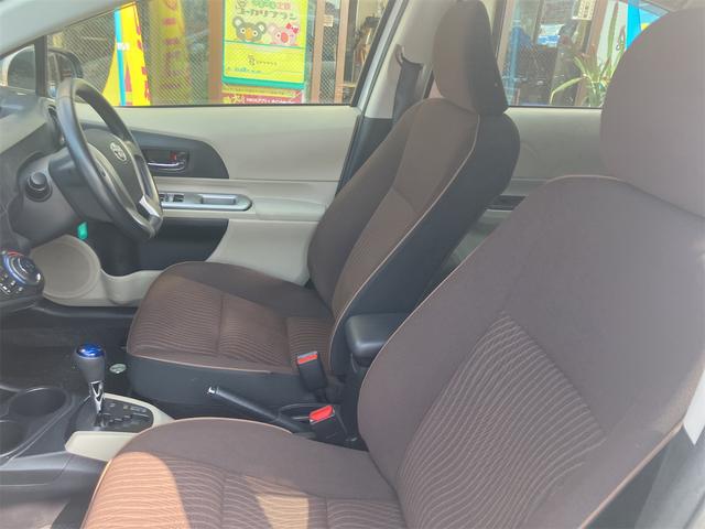 アクア G ETC バックカメラ ナビ TV クリアランスソナー 衝突被害軽減システム アルミホイール キーレスエントリー アイドリングストップ 電動格納ミラー CVT 衝突安全ボディ 記録簿 ABS ESC(26枚目)