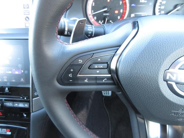 スカイライン ニスモ　ＮＩＳＭＯＬＭＧＴ４アルミ／ＮＩＳＭＯスポーツリセッティング２／ＬＳＤ／ドアインナープロテクター／サンルーフ／ＢＯＳＥサウンド／ＲＳＲダウンサス／柿本マフラー／地デジ／全方位カメラ／本革シート（48枚目）