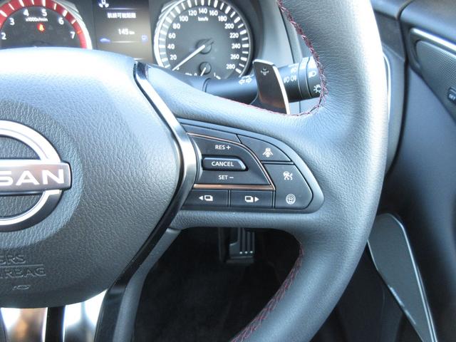 スカイライン ニスモ　ＮＩＳＭＯＬＭＧＴ４アルミ／ＮＩＳＭＯスポーツリセッティング２／ＬＳＤ／ドアインナープロテクター／サンルーフ／ＢＯＳＥサウンド／ＲＳＲダウンサス／柿本マフラー／地デジ／全方位カメラ／本革シート（49枚目）