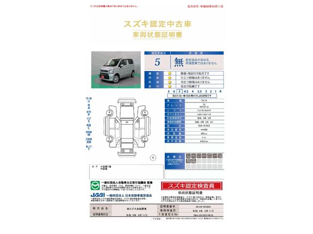 ワゴンＲ ＦＸ　セーフティＳ　ＣＤ　ＡＭ／ＦＭラジオ　初夏特選　歩行者傷害軽減ボディー　運転席・助手席ＳＲＳエアバッグ　ＥＳＰ　４輪ＡＢＳ　リヤドアチャイルドプルーフ　エアコン　パワーステアリング　電波式キーレスエントリー　セキュリティアラームシステム（76枚目）