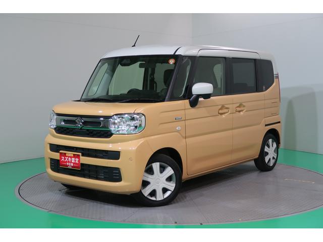 スペーシア HYBRID X 純正ナビ装着車 JAF!JAF!ダァー! 純正9インチナビ 全方位カメラ 後席両側電動スライドドア デュアルセンサーブレーキサポートII オートライト プッシュスタート シートヒーター オートエアコン 禁煙車 スズキセーフティーサポート(50枚目)