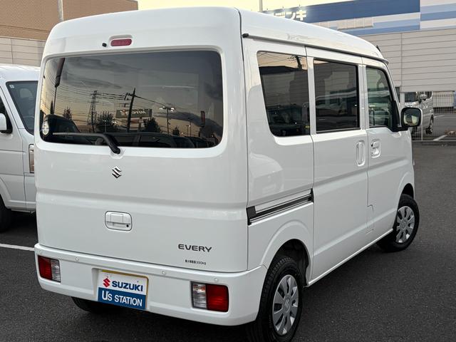 エブリイ ＪＯＩＮ　６型　オーディオレス　Ｆｌｙｉｎｇ　Ｘｍａｓダァ！　電子制御式４ＷＤ　オーディオレス　デュアルカメラブレーキサポート　オートライト　スライドドア　プッシュスタート　マニュアルエアコン　禁煙車　スズキセーフティーサポート　衝突被害軽減システム　元社用車（39枚目）