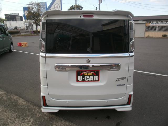 スペーシアカスタム ハイブリッドＸＳターボ　全周囲カメラ　８インチナビ　テレビ　Ｂカメラ　ＥＴＣ　両側パワスラ　ハーフレザーシート　シートヒーター　ローダウン（7枚目）