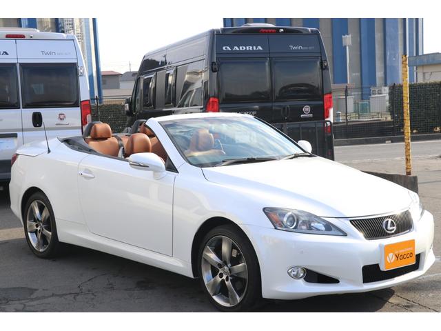 IS250C バージョンL 後期 禁煙車 純正HDDナビTV バックカメラ ETC 茶革エアシート ウッドコンビハンドル パドルシフト 純正18アルミ HIDライト クリアランスソナー(8枚目)