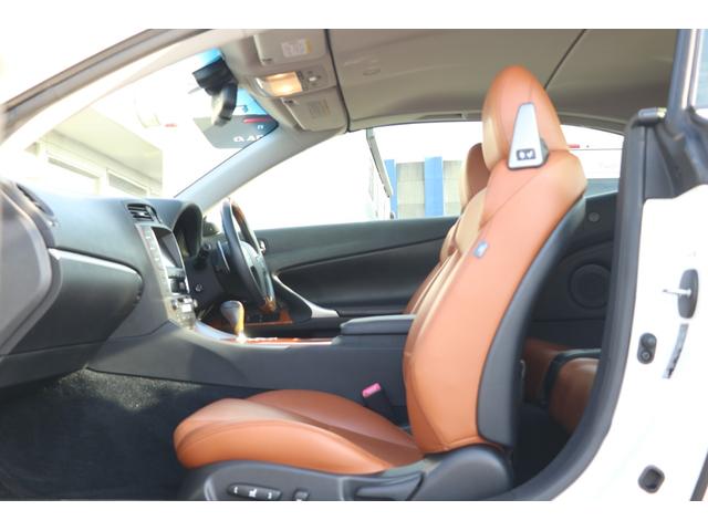 IS250C バージョンL 後期 禁煙車 純正HDDナビTV バックカメラ ETC 茶革エアシート ウッドコンビハンドル パドルシフト 純正18アルミ HIDライト クリアランスソナー(12枚目)