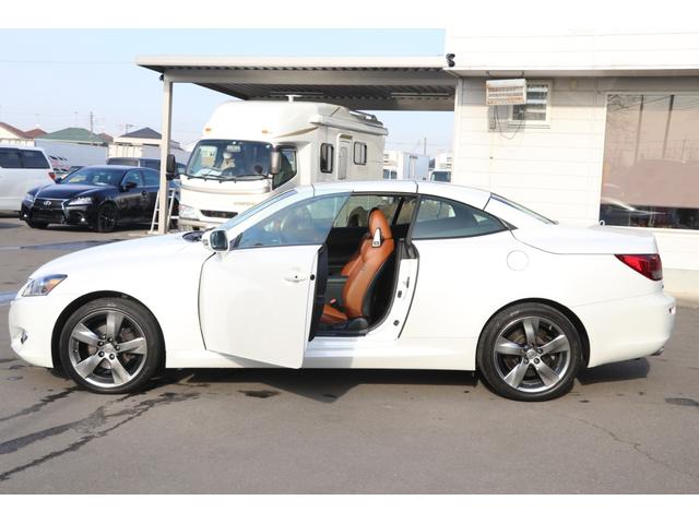 IS250C バージョンL 後期 禁煙車 純正HDDナビTV バックカメラ ETC 茶革エアシート ウッドコンビハンドル パドルシフト 純正18アルミ HIDライト クリアランスソナー(25枚目)