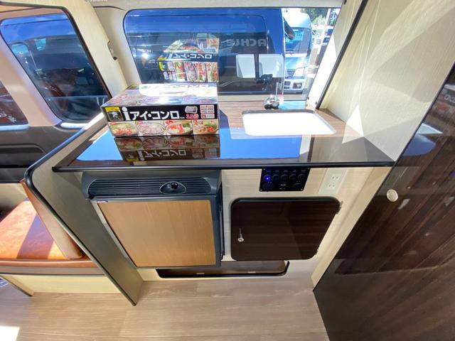 グリーンハンズ製 Tackle 新規架装 2段ベッド ナビ バックカメラ パワースライドドア リチウム200AH 12Vクールスター 電圧計 12V/100V/USB FFヒーター 走行時リアクーラー&ヒータ シンク 冷蔵庫 コンロ トイレ(76枚目)