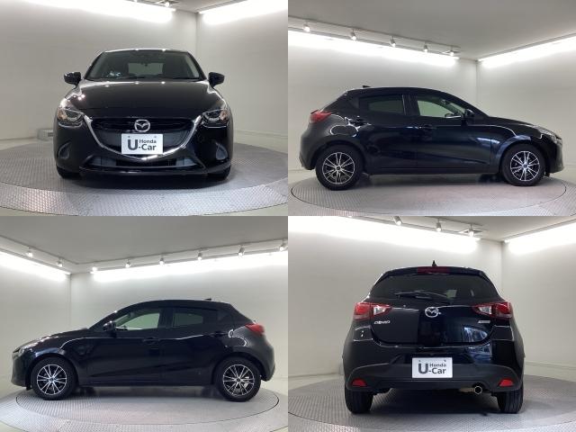 デミオ 13Sツーリング Bluetooth・メモリーナビ・リアカメラ・ETC アルミホイール フルセグ シートヒーター DVD再生 アイドリングストップ 衝突防止システム LEDヘッドランプ クリアランスソナー スマートキー(4枚目)