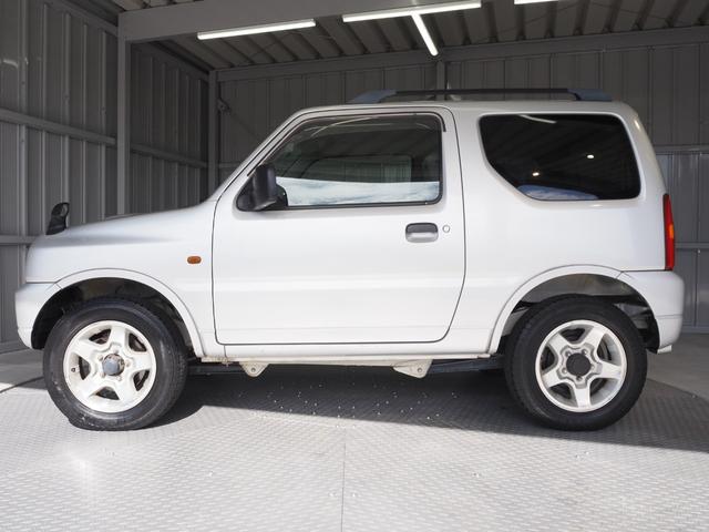 ジムニー XC ルーフレール 背面タイヤ フェンダーミラー 純正16インチアルミ 社外オーディオ CD ターボ 4WD 取扱説明書(7枚目)