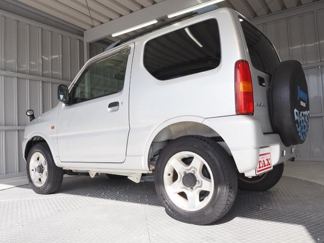 ジムニー XC ルーフレール 背面タイヤ フェンダーミラー 純正16インチアルミ 社外オーディオ CD ターボ 4WD 取扱説明書(41枚目)