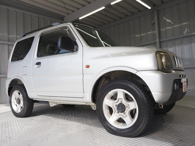 ジムニー XC ルーフレール 背面タイヤ フェンダーミラー 純正16インチアルミ 社外オーディオ CD ターボ 4WD 取扱説明書(42枚目)