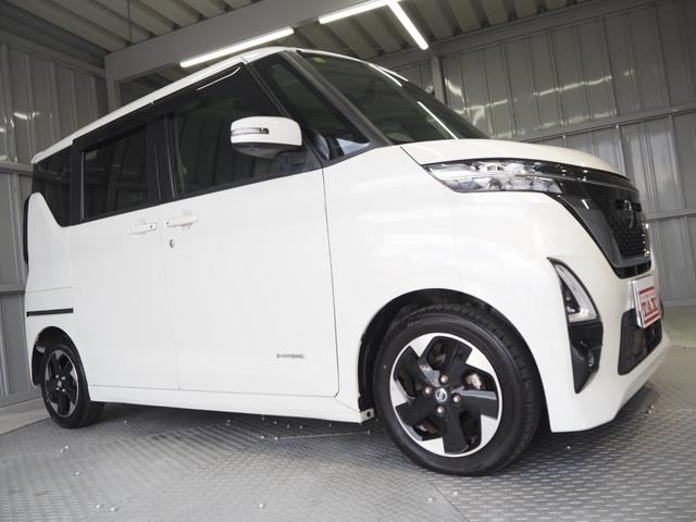 ルークス ハイウェイスター X ワンオーナー 禁煙車 純正SDナビ 両側ハンズフリーオートスライドドア 快適パックA アラウンドビューモニター エマージェンシーブレーキ VDC ソナー 車線逸脱警報 ETC スマートキー LEDヘッドライト 純正14インチアルミ(51枚目)