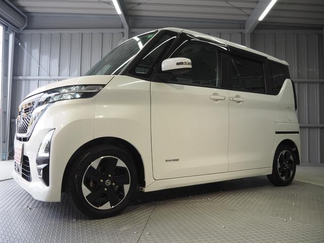 ルークス ハイウェイスター X ワンオーナー 禁煙車 純正SDナビ 両側ハンズフリーオートスライドドア 快適パックA アラウンドビューモニター エマージェンシーブレーキ VDC ソナー 車線逸脱警報 ETC スマートキー LEDヘッドライト 純正14インチアルミ(52枚目)