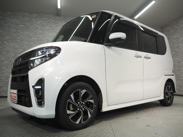 タント カスタムX ワンオーナー 禁煙車 スライドドア予約オープン 純正ナビ バックカメラ スマートアシスト パーキングセンサー Aストップ 純正ドラレコ ETC スマートキー2個 ハーフレザーシート 前席シートヒーター LEDヘッドライト フォグ 純正14インチAW(56枚目)