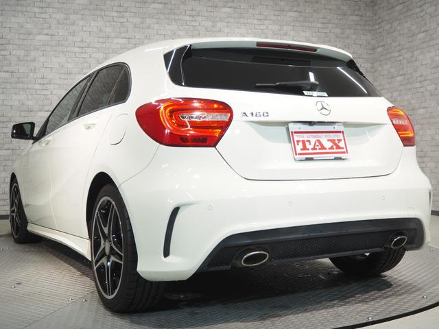 Aクラス A180 スポーツ 禁煙車 メーカーナビ BT/CD/DTV バックカメラ ハーフレザーシート キセノンヘッドライト パドルシフト 純正18インチAW クルーズコントロール コーナーセンサー D席メモリーパワーシート ETC スペアキー 取保(4枚目)