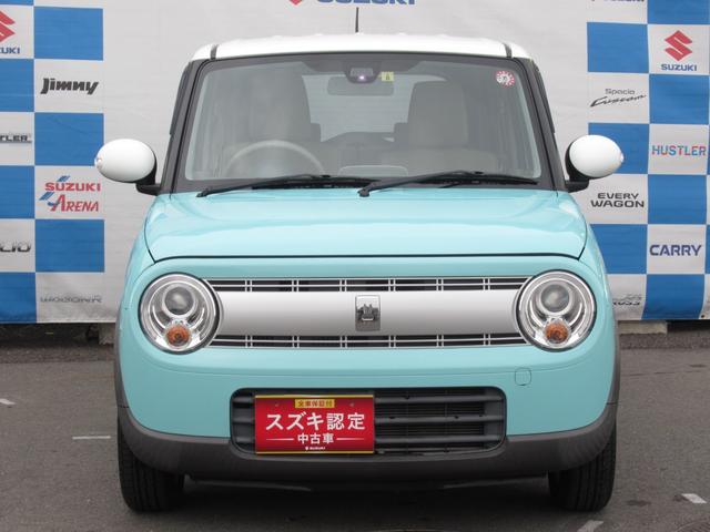 アルトラパン Ｘ　禁煙車　スマートキー　運転席シートヒーター　認定中古車　１年間走行無制限保証　スズキセーフティサポート　ワンオーナー　オートエアコン　アイドリングストップ　革巻ハンドル　ＣＤプレーヤー（3枚目）