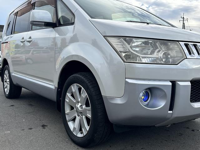 デリカD:5 G パワーパッケージ パワースライドドア 純正HDDナビゲーションシステム クルーズコントロール パドルシフト DVD再生可 バックサイドカメラ インテリジェントキー ETC フォグランプ 8人乗り タイミングチェーン(38枚目)