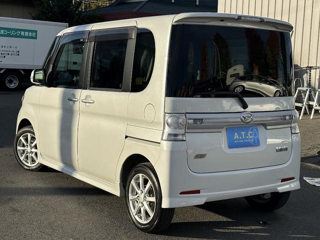 タント カスタムＸ　アイドリングストップ　パワースライドドア　オートエアコン　シートカバー　スマートキー　純正ナビ地デジＴＶ　ＤＶＤ再生可　純正アルミホイール　コラムシフト　ベンチシート　Ｗエアバック　ＡＢＳ　ＥＴＣ（5枚目）