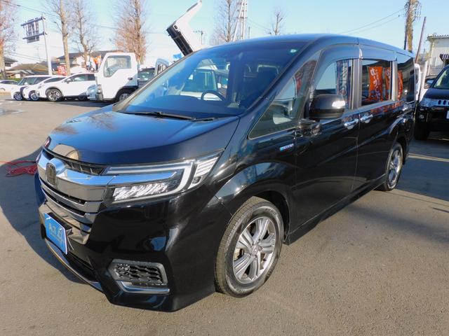 ステップワゴンスパーダ ｅ：ＨＥＶスパーダ　Ｇ・ＥＸ　ホンダセンシング　マルチビュー１０インチモニター　両側パワスラ　クルコン　ＥＴＣ　ＵＳＢ　衝突軽減　シートヒーター　ＤＶＤ再生　フルセグ地デジ　バックカメラ　インテリキー　ＥＴＣ　Ｂｌｕｅｔｏｏｔｈ　ハーフレザー（55枚目）