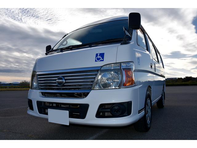 キャラバンバス 車いす移動車 8人乗り 福祉車両 車いす3台積み 乗員5人 車いす固定装置3基 8ナンバー サイドステップ 電動リフト(32枚目)