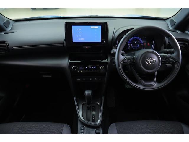 ヤリスクロス ハイブリッドZ ドライブレコーダ インテリジェントキー アルミホイル LEDライト 1オ-ナ- リアカメラ クルーズコントロール 整備記録簿 横滑り防止システム TV 電動シ-ト パワステ オートエアコン キーフリー(4枚目)