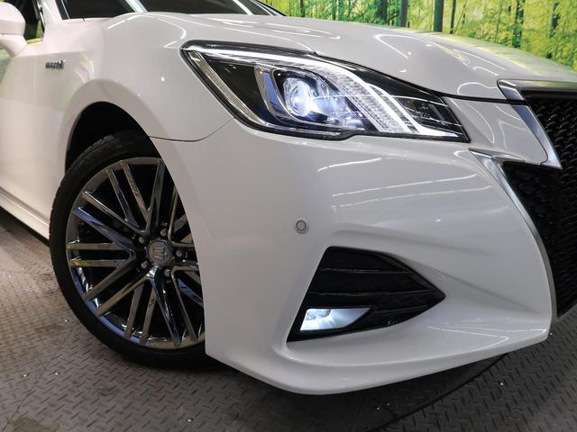 クラウンハイブリッド アスリートＳ　Ｊ－フロンティア　ＳＤナビ　バックカメラ　衝突被害軽減システム　レーダークルーズ　禁煙車　ハーフレザーシート　コーナーセンサー　スマートキー　ＬＥＤヘッド　ビルトインＥＴＣ　オートハイビーム　車線逸脱警報（11枚目）