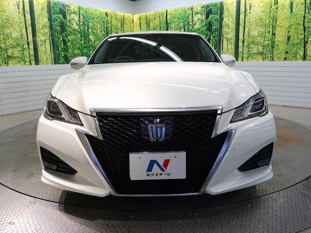 クラウンハイブリッド アスリートＳ　Ｊ－フロンティア　ＳＤナビ　バックカメラ　衝突被害軽減システム　レーダークルーズ　禁煙車　ハーフレザーシート　コーナーセンサー　スマートキー　ＬＥＤヘッド　ビルトインＥＴＣ　オートハイビーム　車線逸脱警報（13枚目）