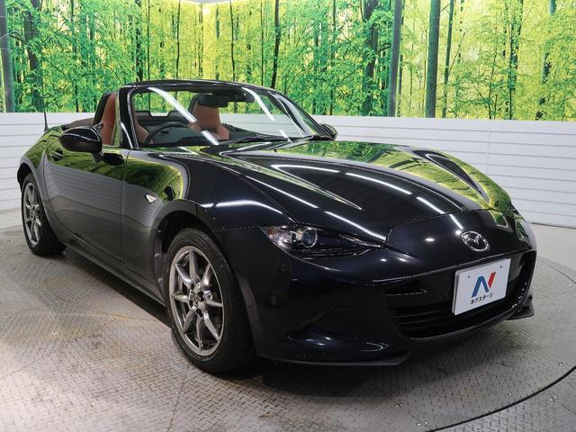 ロードスター ブラウン・トップ 特別仕様 テラコッタナッパ革 純正16インチアルミ アドバンストスマートシティブレーキサポート 車線逸脱 AT誤発進抑制制御 セーフティパッケージ LEDヘッド BSM マツダコネクトナビ(38枚目)