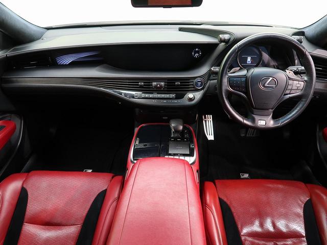 ＬＳ ＬＳ５００ｈ　Ｆスポーツ　マークレビンソン　デジタルインナーミラー　４ＷＤ　ムーンルーフ　メーカーＳＤナビ　全周囲カメラ　ＡＣ１００Ｖ　プリクラッシュセーフティー　レーダークルーズ　禁煙車　電動リアゲート（2枚目）