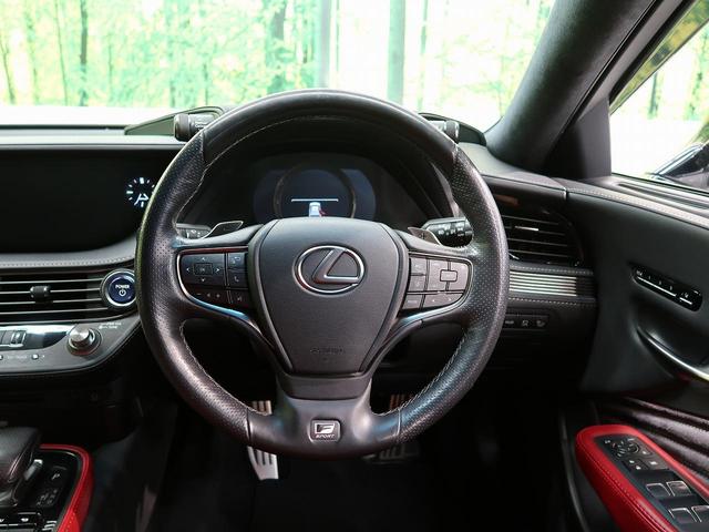 ＬＳ ＬＳ５００ｈ　Ｆスポーツ　マークレビンソン　デジタルインナーミラー　４ＷＤ　ムーンルーフ　メーカーＳＤナビ　全周囲カメラ　ＡＣ１００Ｖ　プリクラッシュセーフティー　レーダークルーズ　禁煙車　電動リアゲート（11枚目）