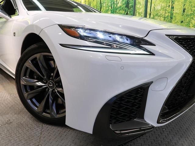 ＬＳ ＬＳ５００ｈ　Ｆスポーツ　マークレビンソン　デジタルインナーミラー　４ＷＤ　ムーンルーフ　メーカーＳＤナビ　全周囲カメラ　ＡＣ１００Ｖ　プリクラッシュセーフティー　レーダークルーズ　禁煙車　電動リアゲート（12枚目）